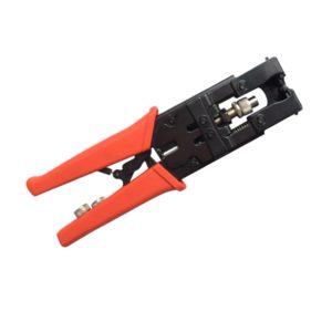 Coaxial RG59/RG6/RG11 Cable F-Head Squeeze Pliers Crimping Pliers Set Stripping Pliers Coaxial Cable Cold Clamp