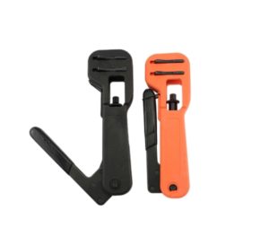 Coaxial RG59/RG6/RG11 Cable F-Head Squeeze Pliers Crimping Pliers Set Stripping Pliers Coaxial Cable Cold Clamp